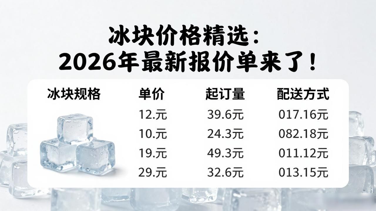 宜兴冰块价格精选：2026年最新报价单来了！