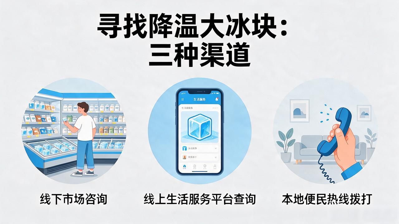 宜兴降温大冰块电话怎么找？3个渠道全讲清