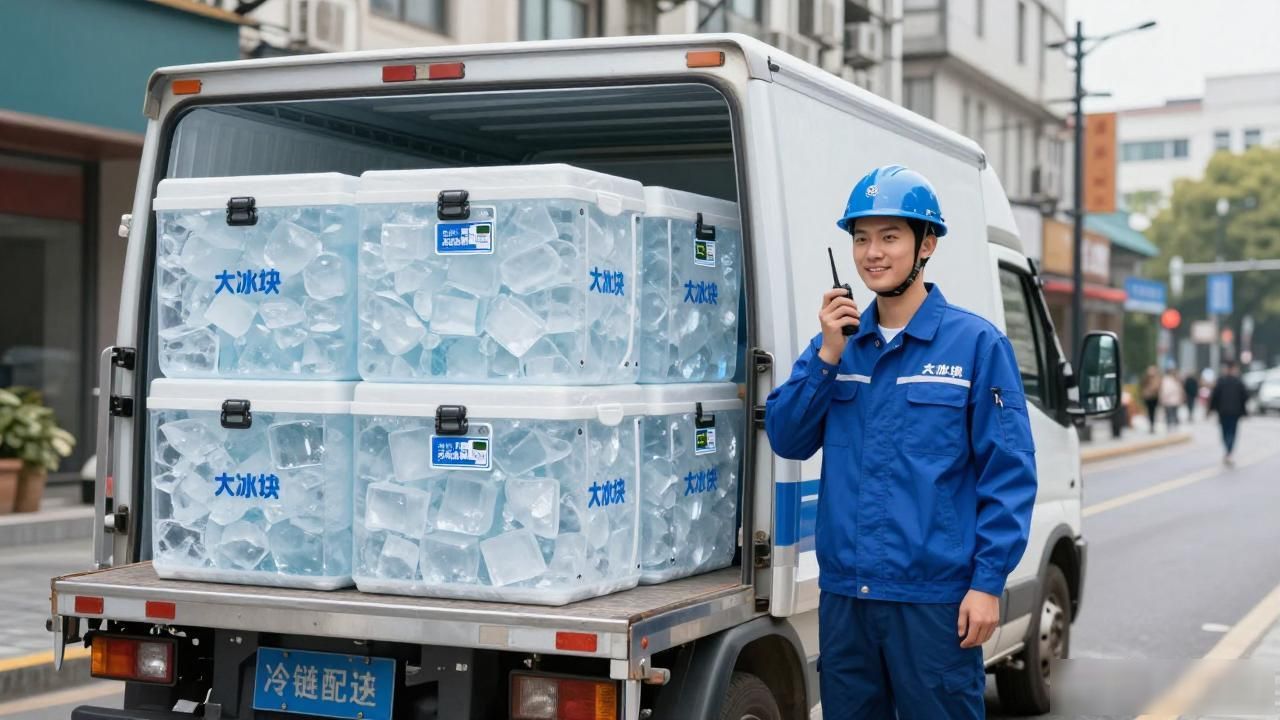 宜兴大冰块配送推荐解读_大冰块配送_温度控制_运输时效_大冰块配送_冷链环节_包装密封效果