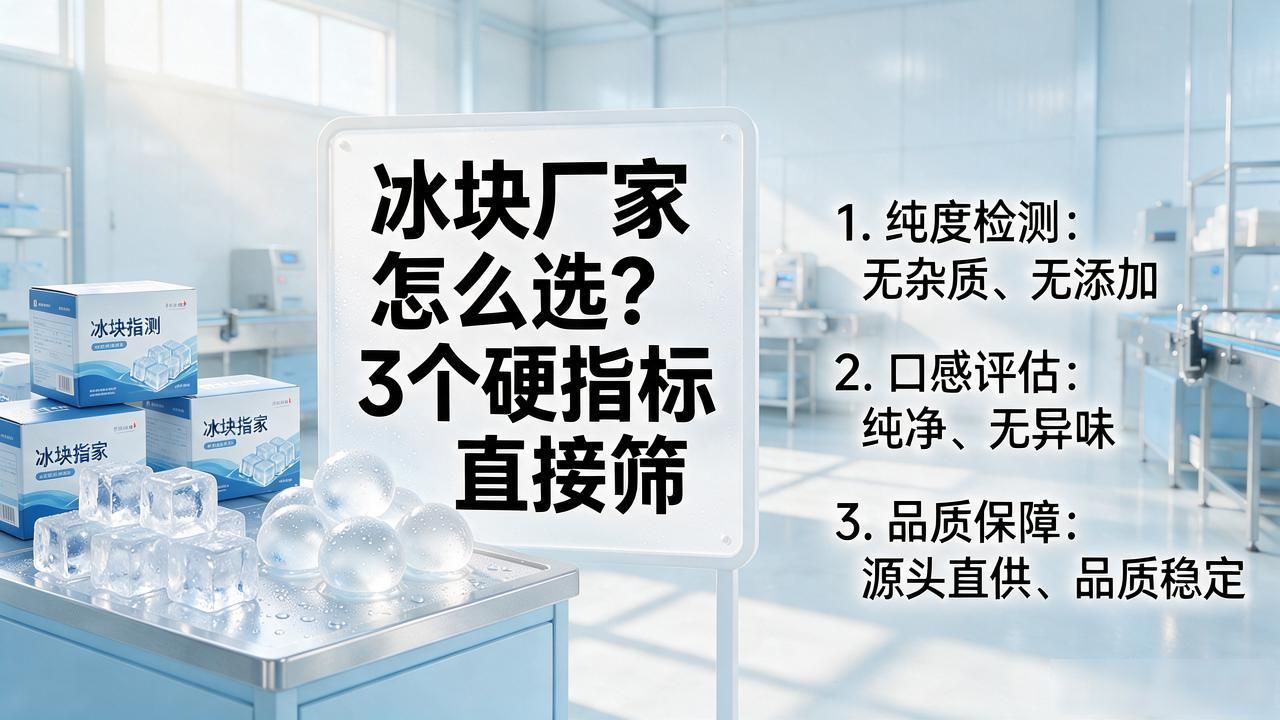 宜兴冰块厂家怎么选？3个硬指标直接筛